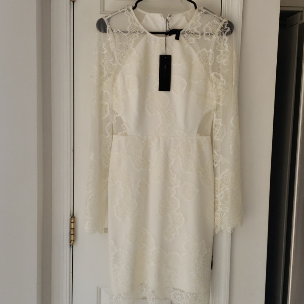 BCBG Off White Lace dress